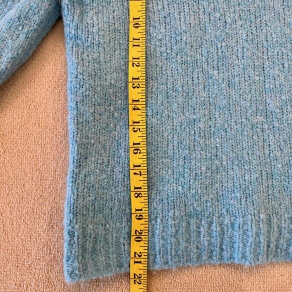 Derek Lam 10 Crosby Locken Puff Sleeve Sweater in Light Blue - Women's - Picture 9 of 12